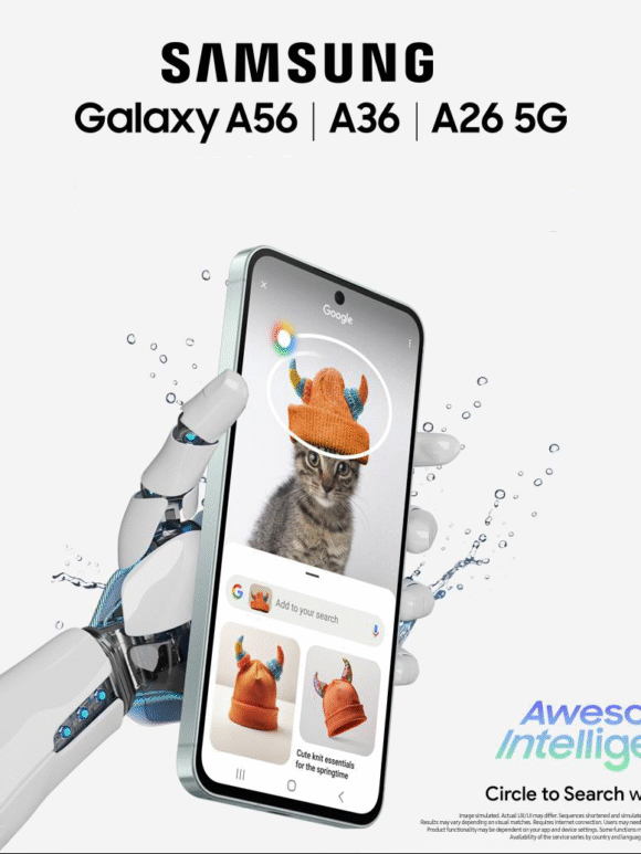 In South Africa, Samsung introduces the Galaxy A56, A36, and A26 5G. A Flagship Boost for Affordable Smartphones